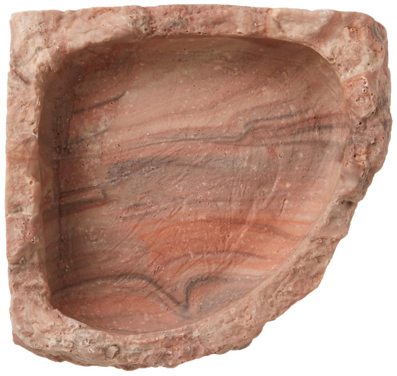 Fluker's Corner Rock Bowl, Food & Water Dish for Hermit Crabs, Medium 6" - Image 3